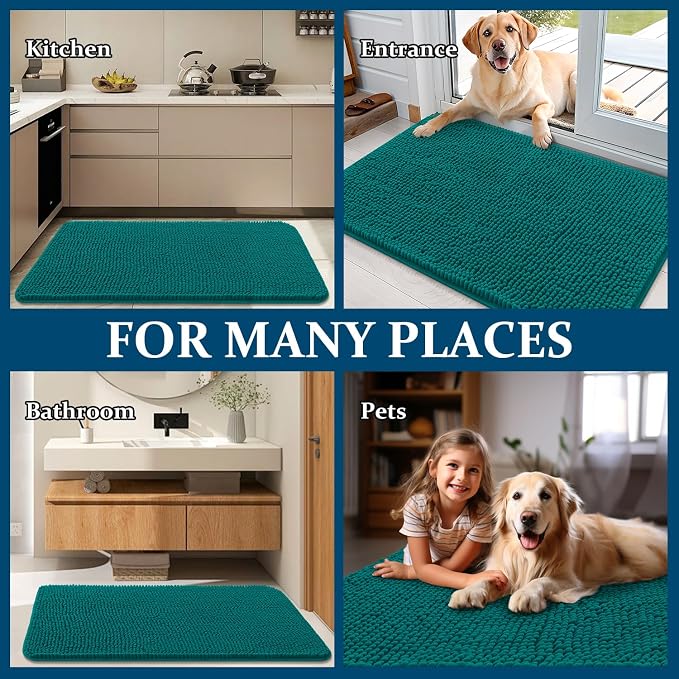 OLANLY Dog Door Mat for Muddy Paws 44x24, Absorbs Moisture and Dirt, Absorbent - Image 8