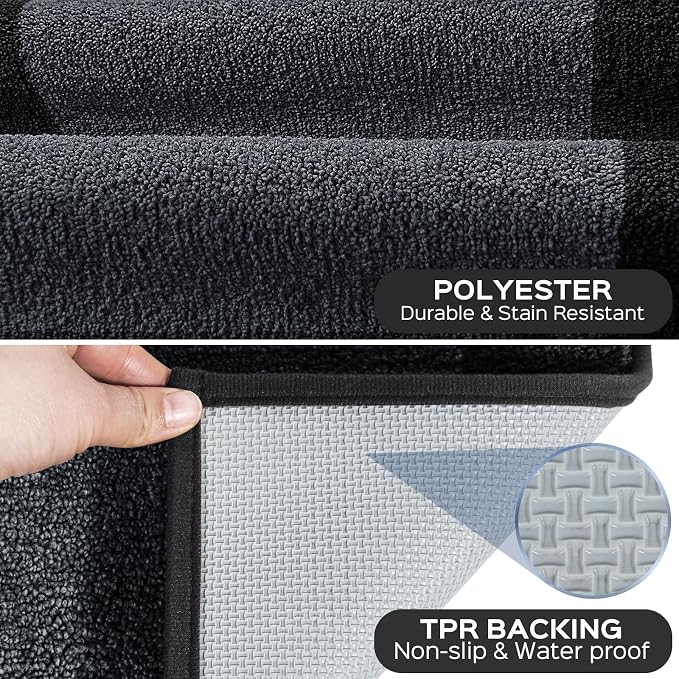 Machine Washable Kitchen Rug 24" x 36", Non Slip Kitchen Mat - Image 3