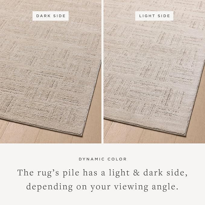Loloi Amber Lewis Monty Collection MOT-01 Ivory/Taupe 2'-7" x 8'-0", .50" Pile - Image 3