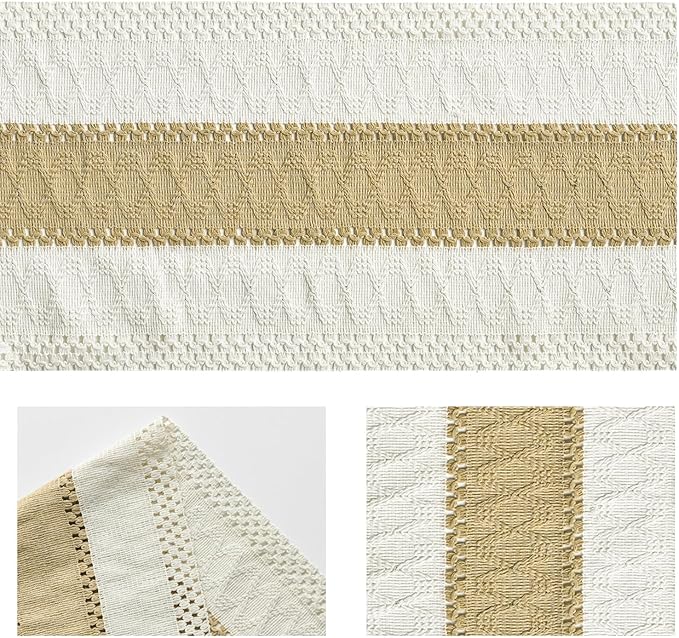 Artoid Mode Burlap Brown Farmhouse Rustic Table Runner 12x90 Inch | Seasonal - Image 4