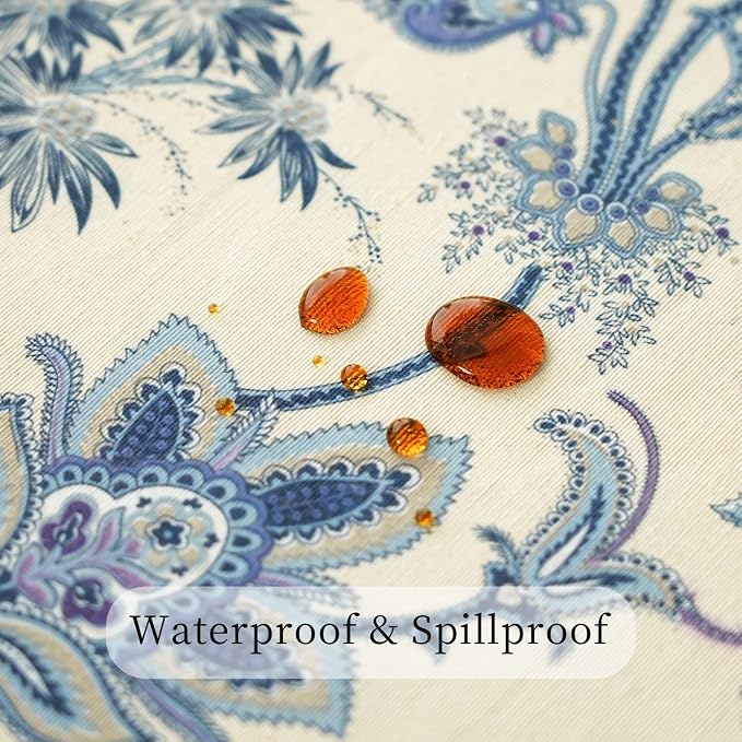 Blue Table Runner Cotton Polyester 12x144 Inch - Image 3