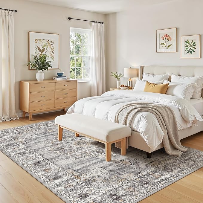 Washable 7x9 Area Rug for Living Room - Image 6