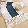 Boho Table Runner for Home Decor 12x60 Blue Fall Rustic Decorations | 60 Inches by FEXIA