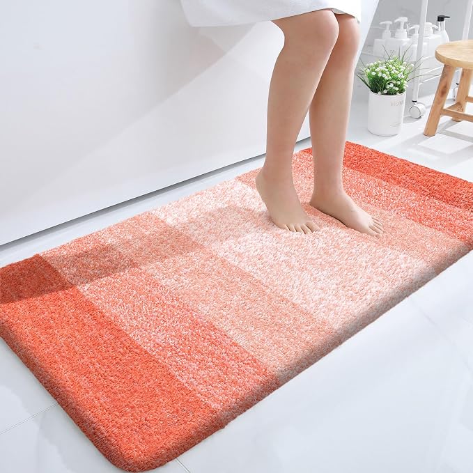 OLANLY Large Bathroom Rugs Mat 45x27, Extra Soft Absorbent Microfiber Bath Rugs by OLANLY