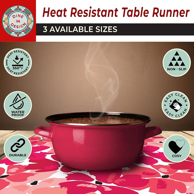Heat Resistant Table Runner, 53 x 14 Inch - Image 5