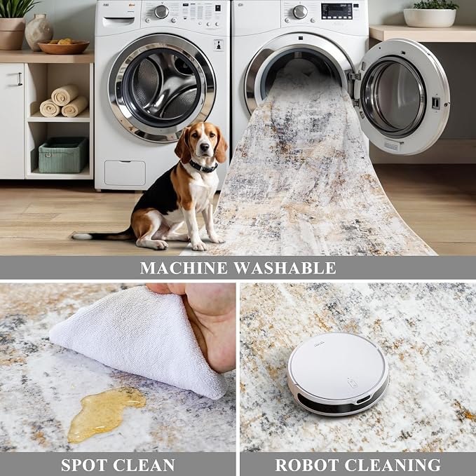 2x3 Washable Non-Slip Area Rug - Image 8