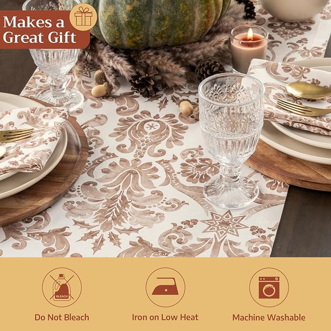 Maison d' Hermine Table Runner 100% Cotton 14.50" x 72" | Table Runners 72 - Image 5