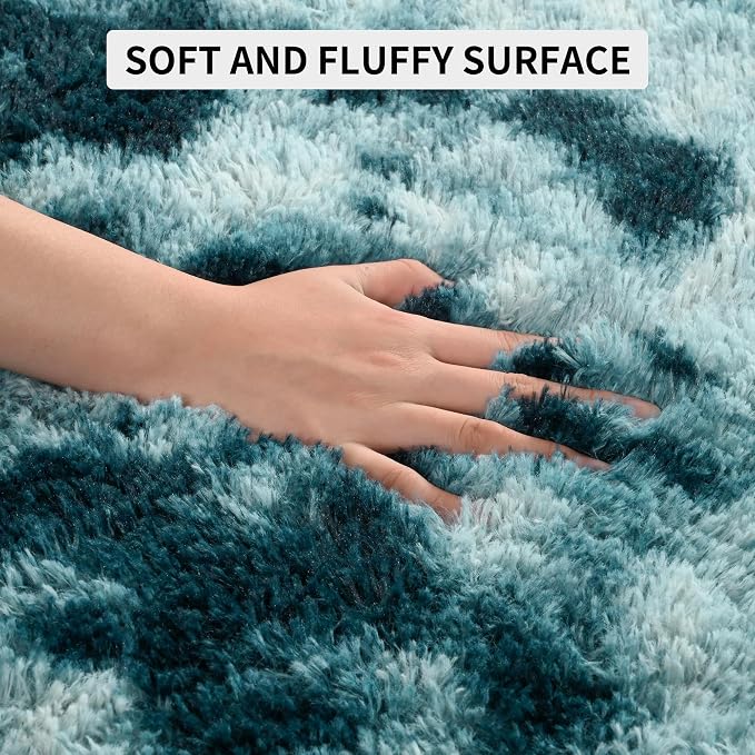 Tepook Soft Fluffy Rugs for Bedroom, 4x6 Area Rug for Living Room, Modern - Image 7
