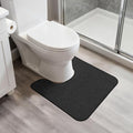 Bosap Toilet Rugs U Shaped Bathroom Rug, Machine Washable Non Slip Quick Dry by BosapDirect