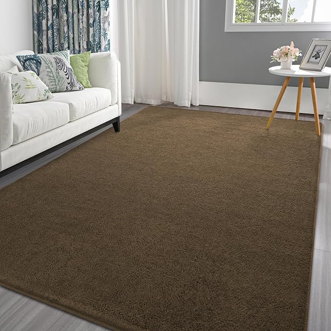 Pettop 5x7 ft Light Brown Area Rugs by Pettop