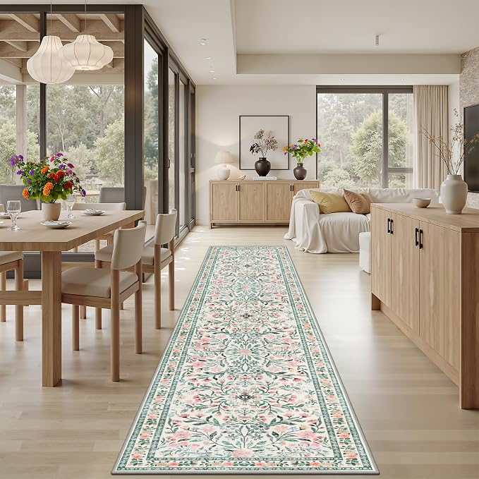 Runner Rug for Entryway: 2x5 Kitchen Rugs Non Slip Washable Ultra-Thin Soft - Image 4