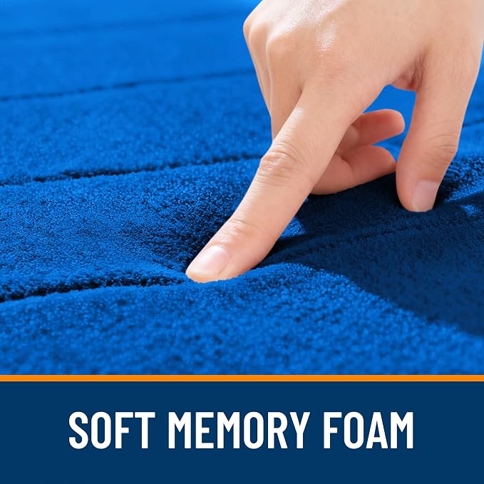 OLANLY Memory Foam Bath Mat 40x32, Super Soft Absorbent Bathroom Rugs, Quick Dry - Image 5