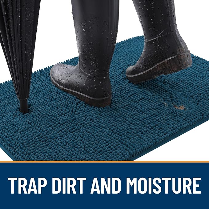 OLANLY Dog Door Mat for Muddy Paws 47x24, Absorbs Moisture and Dirt, Absorbent - Image 2