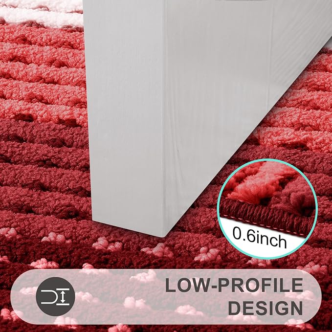 Kitinjoy Indoor Outdoor Door Mat, 48x30 Non-Slip Absorbent Dirt Trapper - Image 4