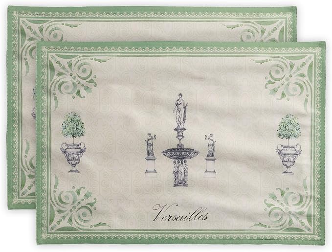 Maison d' Hermine Placemats Set of 2 Reusable 100% Cotton | Cloth Place Mats by MaisondHermine