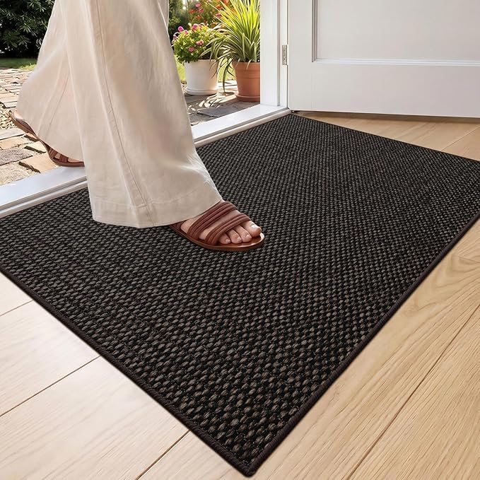 Color&Geometry Door Mat 17"x29", Front Door Mat Indoor Rugs by COLORG