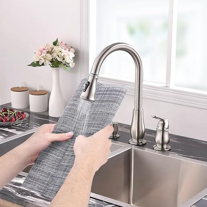Aofmee Placemats, Placemats Set of 6, Heat Resistant Place Mats, Washable PVC - Image 2