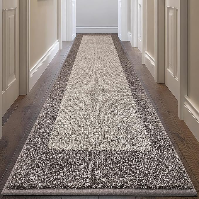 Machine Washable Runner Rug 32" x 168", Non Slip Kitchen Rug by Unknown