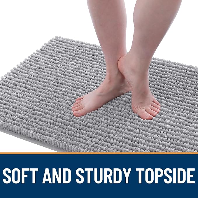 OLANLY Dog Door Mat for Muddy Paws 59x35, Ultra Absorbent Chenille Mud Doormat - Image 3