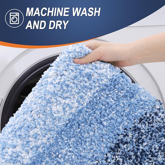OLANLY Bathroom Rug Mat 36x24, Extra Soft and Absorbent Microfiber Bath Rugs - Image 5