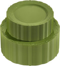 U-QE 100PCS Olive Green Plastic Plates by U-QE