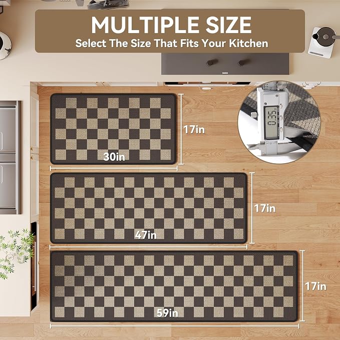 YDKGL Kitchen Rugs Non Slip Washable Kitchen Mats - Image 2
