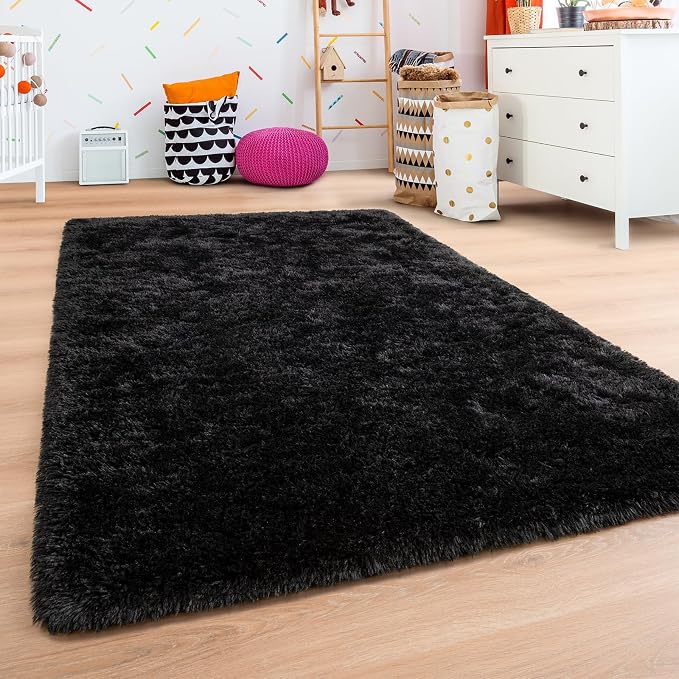 Andecor Soft Fluffy Bedroom Rugs, 8 x 10 Feet Indoor Shaggy Plush Area Rug - Image 2