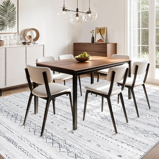 cotiled 8x10 Area Rugs Living Room Rug: Washable Boho Rugs - Image 8