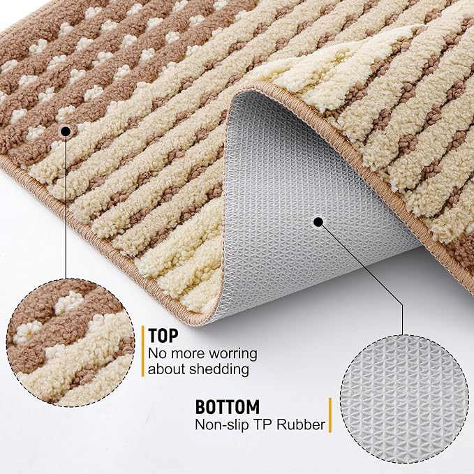 Kitinjoy Indoor Outdoor Door Mat, 40x32 Non-Slip Absorbent Dirt Trapper - Image 3