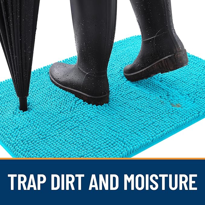 OLANLY Dog Door Mat for Muddy Paws 50x30, Absorbs Moisture and Dirt, Absorbent - Image 2