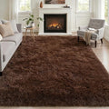Fluffy 5x7 Area Rugs for Living Room Bedroom: Ultra Soft Shag Rug Non-Slip by Luxturiy