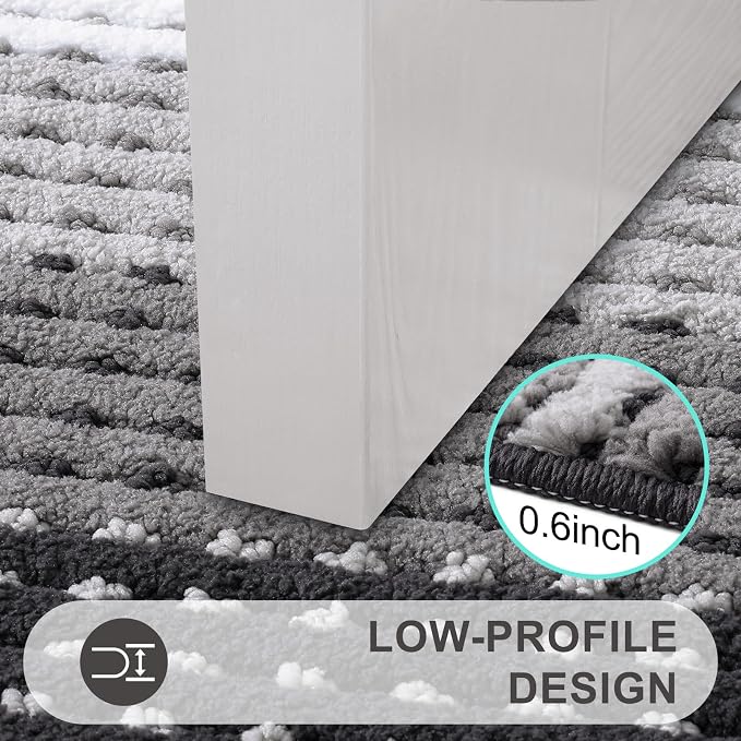Kitinjoy Indoor Outdoor Door Mat, 47x24 Non-Slip Absorbent Dirt Trapper - Image 4