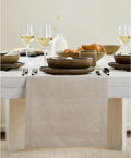 Solino Home 100% Pure Linen Table Runner Natural Long, Fete 14 x 132 in | Table by SolinoHome