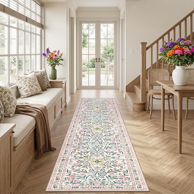 Runner Rug for Entryway: 2x5 Kitchen Rugs Non Slip Washable Ultra-Thin Soft - Image 3