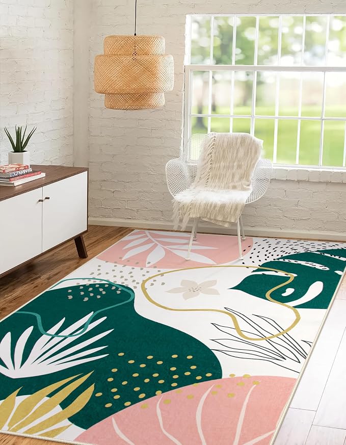 Lahome Area Rugs 4x6 Washable Soft Bedroom Rugs by Lahome