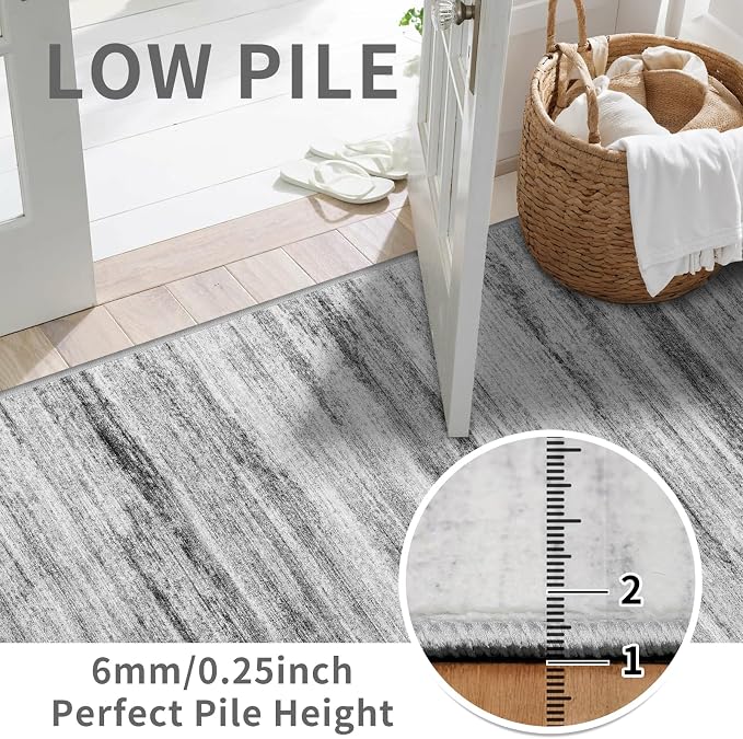 6x9 Area Rug for Living Room: Non-Slip Washable Rugs for Dining Room Bedroom - Image 2
