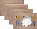 PIGCHCY Placemats Vinyl Washable Table Mats Elegant Non-Slip Placemats by PIGCHCY