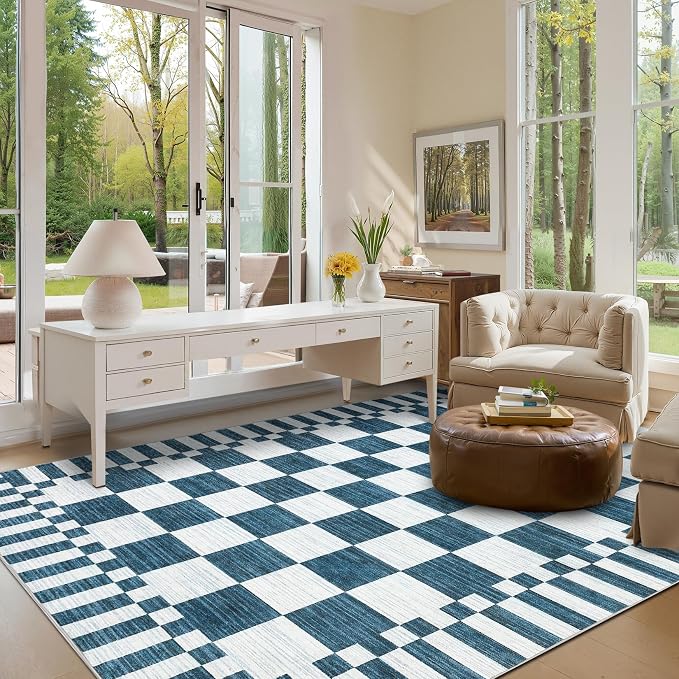 GarveeHome 9×12 Area Rugs for Living Room, Non-Slip Washable Rugs 9x12 - Image 3