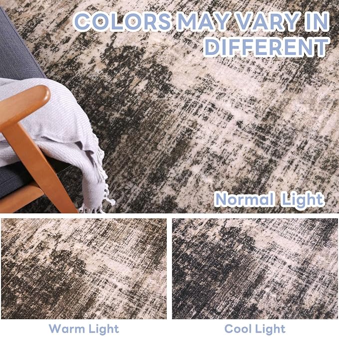IOHOUZE Abstract Area Rug 3x4 Ft Washable Rugs - Image 5