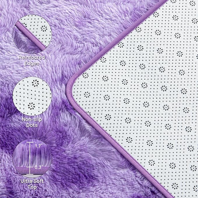 Deerhoo Soft Modern Shaggy Fluffy Carpets - Image 4