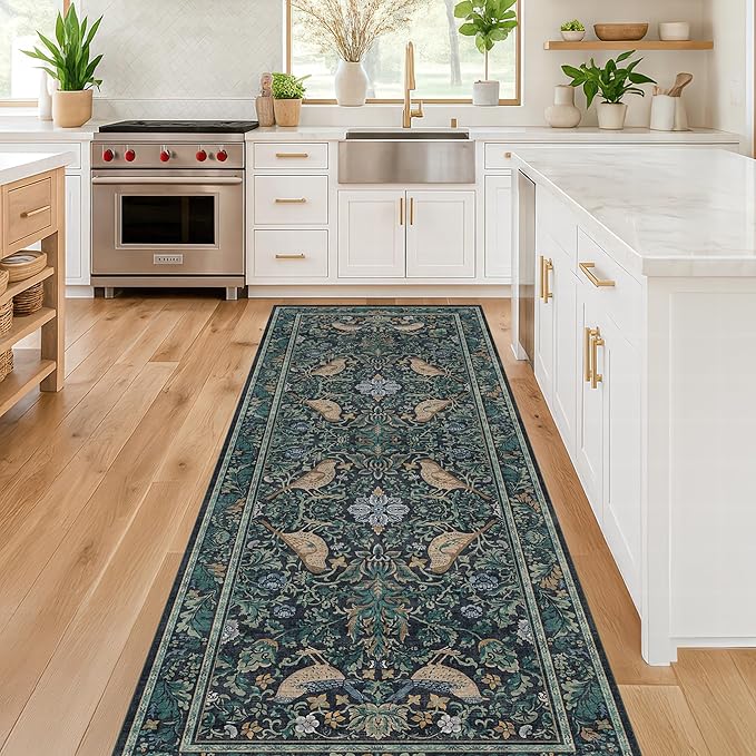 Hazo Haus Boho Vintage 2'6"x8' 8ft Hallyway Long Runner Rug by HazoHaus