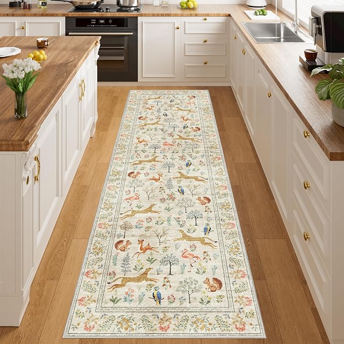 DUKINO 2x10 Rug for Hallway, Washable Kitchen Runner Rug - Image 5
