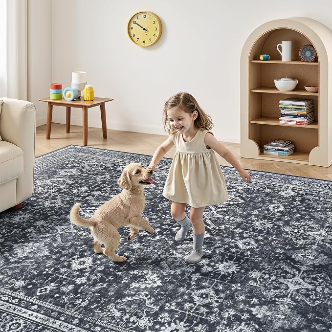 Lofus 9x12 Area Rug for Living Room, Soft Boho Carpets for Bedroom Dining Room - Image 5