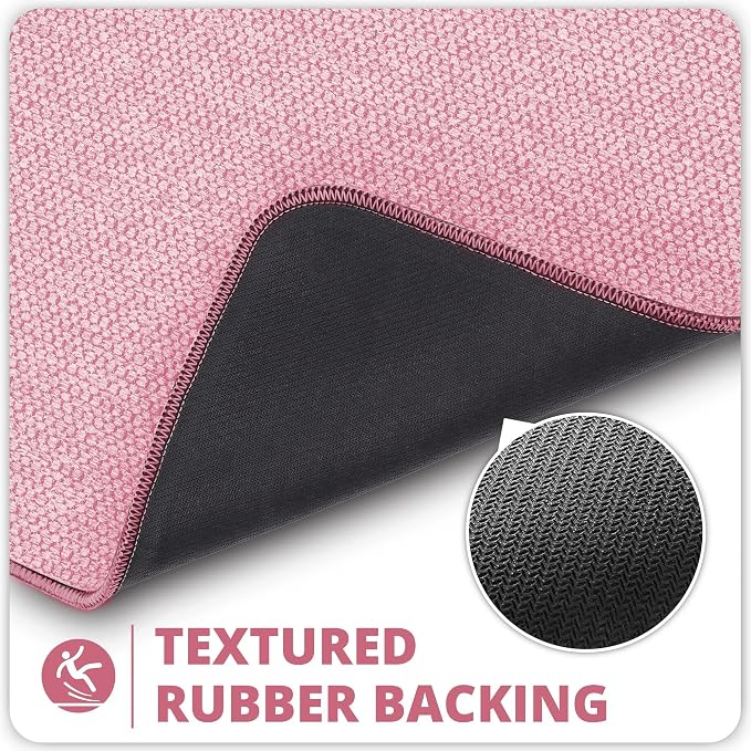 Bosap Bathroom Rugs Set 2 Pieces, Thin Bathroom Mats, Toilet Rugs, Quick Dry - Image 4