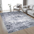 5x7 Area Rug Living Room Rug: Washable Modern Abstract Soft Thin Rug Indoor by FXRHLP