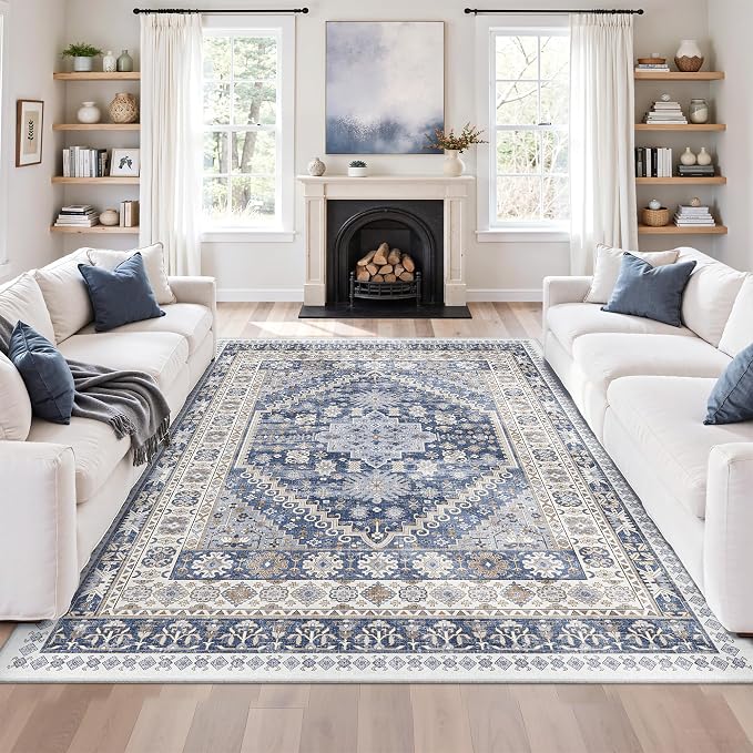zesthome 7x9 Area Rug, Super Soft Washable Rugs by Zesthome