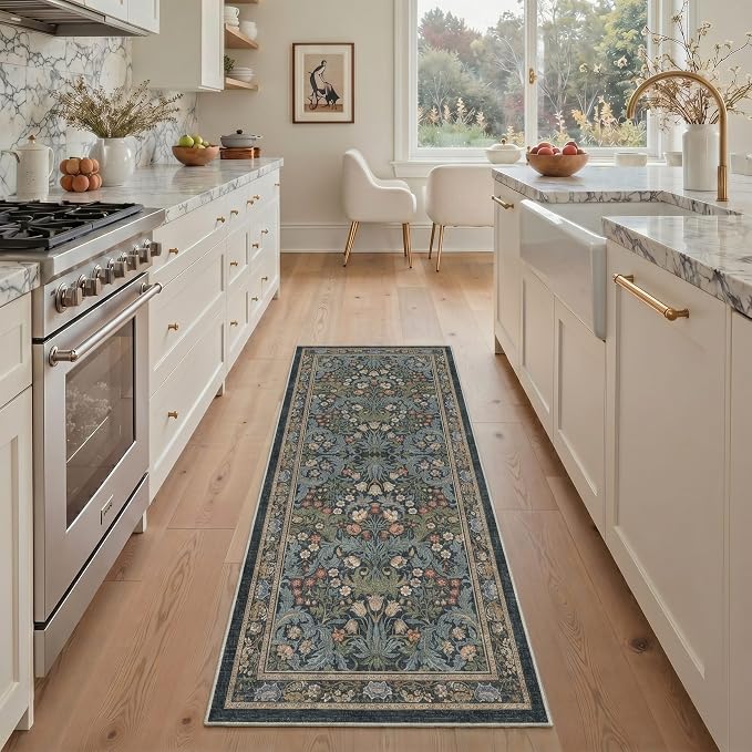 GENIMO 8x10 Area Rug for Living Room, Machine Washable Non Slip Low Pile - Image 5