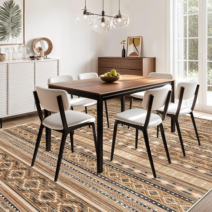 cotiled 10x12 Area Rugs Living Room Rug: Washable Boho Rugs - Image 9
