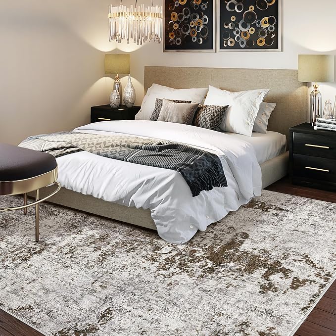 DMOYEST 8x10 Area Rug for Living Room, Washable & Non Slip Large Indoor Carpet - Image 3