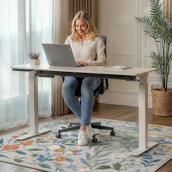 36"x48" Office Chair Mat for Hardwood Tile Floor, Under Desk Carpet Protector - Image 2